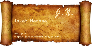 Jakab Natasa névjegykártya